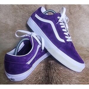 Vans Old Skool Purple Suede Water Repellent HeiQ Shoes Men's 10.5 Women's 12